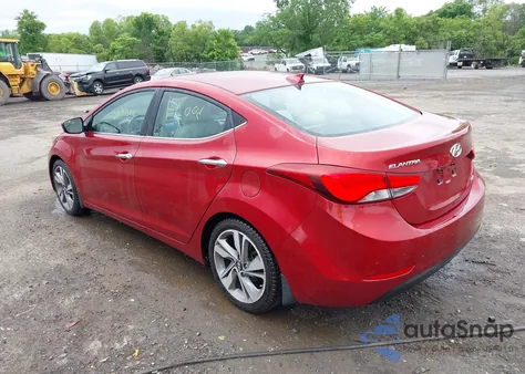 2014 Hyundai Elantra Limited from USA, damaged, VIN 5NPDH4AE8EH469682